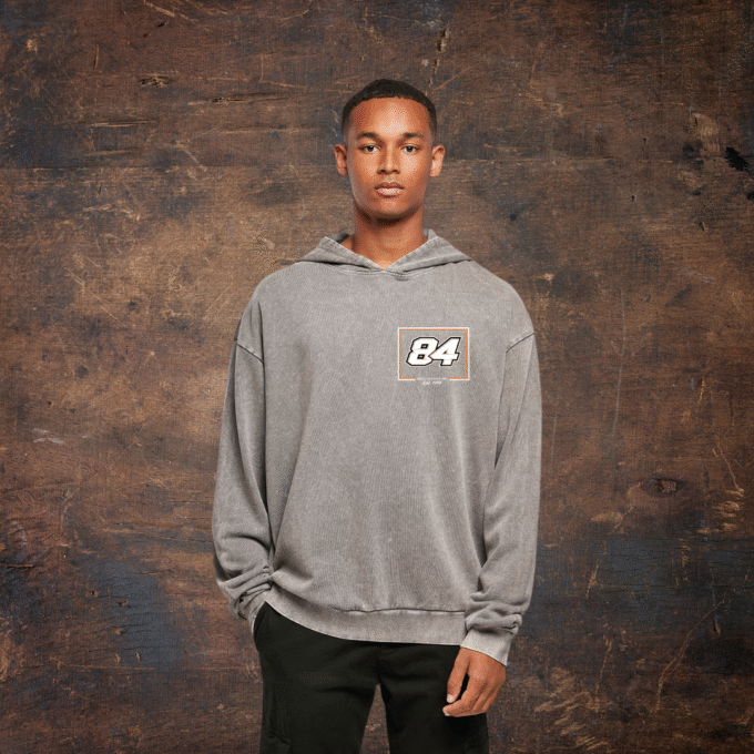 SW2452MC - Acid Washed Oversized Hoodie - No.84