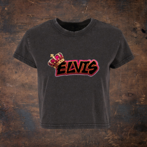 TS1404MC - Vintage Cropped T-Shirt - Elvis